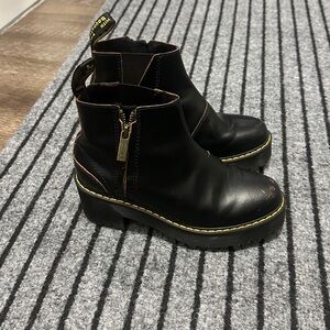 Dr. Martens Black PU Ankle Boots size 5